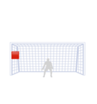 サッカー応援シュートコーススタンプ（個別スタンプ：2）