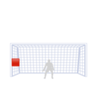 サッカー応援シュートコーススタンプ（個別スタンプ：3）