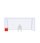 サッカー応援シュートコーススタンプ（個別スタンプ：4）