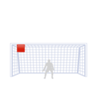 サッカー応援シュートコーススタンプ（個別スタンプ：5）