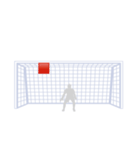 サッカー応援シュートコーススタンプ（個別スタンプ：9）