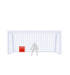 サッカー応援シュートコーススタンプ（個別スタンプ：12）