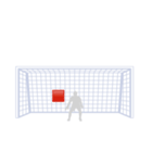 サッカー応援シュートコーススタンプ（個別スタンプ：15）