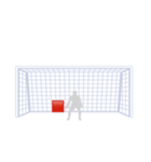 サッカー応援シュートコーススタンプ（個別スタンプ：16）