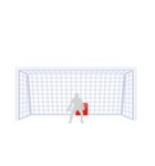 サッカー応援シュートコーススタンプ（個別スタンプ：24）