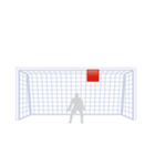 サッカー応援シュートコーススタンプ（個別スタンプ：25）