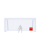 サッカー応援シュートコーススタンプ（個別スタンプ：36）