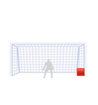 サッカー応援シュートコーススタンプ（個別スタンプ：40）