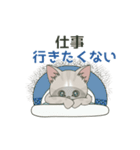 【年中ヤル気がでない】仔猫のぽんにゃん（個別スタンプ：5）