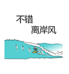 サーフィン用語でひとこと(台湾Ver)（個別スタンプ：17）