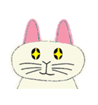 うさぎねこ文字なしバージョン（個別スタンプ：3）