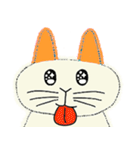 うさぎねこ文字なしバージョン（個別スタンプ：9）