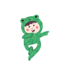 カエル班の子供（個別スタンプ：9）