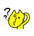 【狂気】黄色い猫ちゃん（個別スタンプ：12）