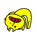 【狂気】黄色い猫ちゃん（個別スタンプ：25）