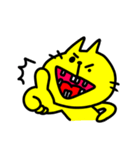 【狂気】黄色い猫ちゃん（個別スタンプ：28）