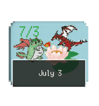 四国竜物語Shikoku Dragon Story7月記念日（個別スタンプ：3）