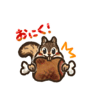 一緒に食べようよ！シマリスLINEスタンプ（個別スタンプ：22）