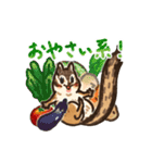 一緒に食べようよ！シマリスLINEスタンプ（個別スタンプ：24）