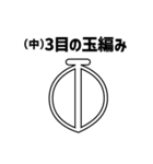 【編み物大好き】がぎ編み図記号・名入り（個別スタンプ：25）