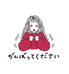 礼儀正しいおねえさん【敬語】（個別スタンプ：25）