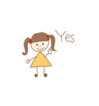 ゆるかわgirl’sスタンプ（個別スタンプ：3）