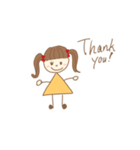 ゆるかわgirl’sスタンプ（個別スタンプ：4）