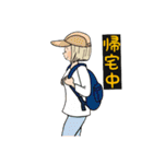 帽子好きな女の子（個別スタンプ：3）