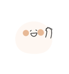 表情豊かなまんまるおもちくん（個別スタンプ：3）
