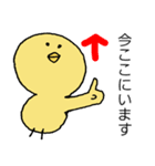 ひよこのシンプルスタンプ（敬語）（個別スタンプ：8）