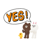 BROWN と CONY 、仕事の日常会話（個別スタンプ：35）