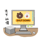 BROWN と CONY 、仕事の日常会話（個別スタンプ：38）