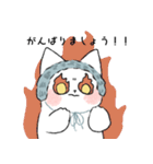 earmuff cat(敬語)（個別スタンプ：35）