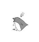 ペンギンとトリとチョウチンアンコウ（個別スタンプ：3）