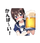 酒好き専用スタンプ【酔っ払い・ビール】（個別スタンプ：14）
