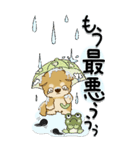 【Big】柴犬・ちゃちゃ丸たち 53『雨嫌い』（個別スタンプ：12）