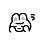 しろくろうさちゃん（個別スタンプ：1）