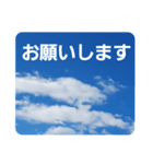 青空に浮かぶ伝言1(敬語)（個別スタンプ：14）