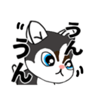 返事にゃ はちわれ しろくろ ねこ（個別スタンプ：20）