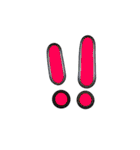 文字大きめのあいさつ（個別スタンプ：10）