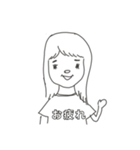 アサミさんの画力の限界（個別スタンプ：1）
