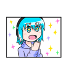 斜に構えたスタンプ（個別スタンプ：1）