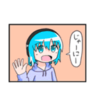 斜に構えたスタンプ（個別スタンプ：7）
