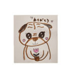 パグのくるみちゃん♪（個別スタンプ：4）