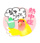 【ボタン＆コザクラインコ】動く！ペットたち（個別スタンプ：18）