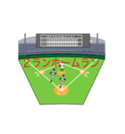 動くさむらい小僧野球を楽しむ（攻撃編）（個別スタンプ：2）