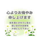 喪中 お悔やみ 年賀状仕舞い  寒中見舞い（個別スタンプ：12）