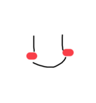 さっと描いた顔スタンプ（個別スタンプ：4）