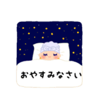 北欧カラーの女の子カネリちゃんスタンプ（個別スタンプ：24）