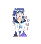 可愛い女の子イラストスタンプ（個別スタンプ：6）